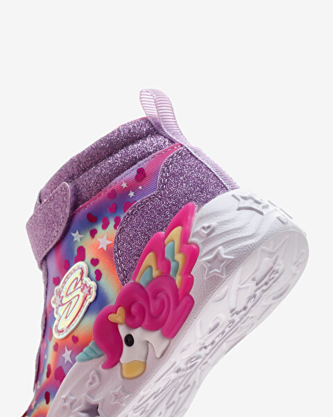 Skechers Unicorn Charmer  -  Lil Magical Küçük Kız Çocuk Mor Işıklı Bot 302331N LVMT-9