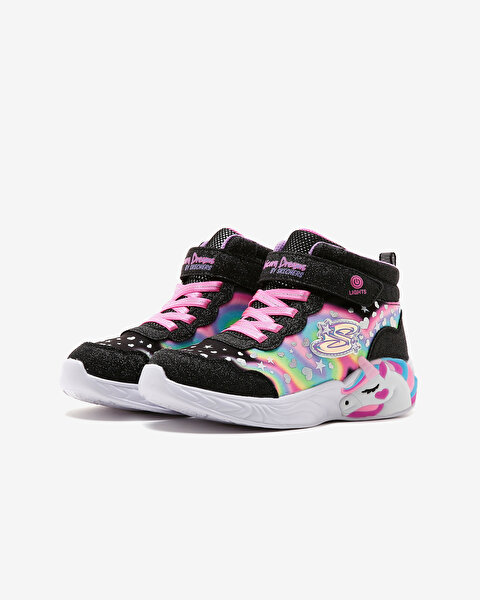Skechers Unicorn Dreams - Magical Dreame Büyük Kız Çocuk Siyah Işıklı Bot 302332L BKMT-2