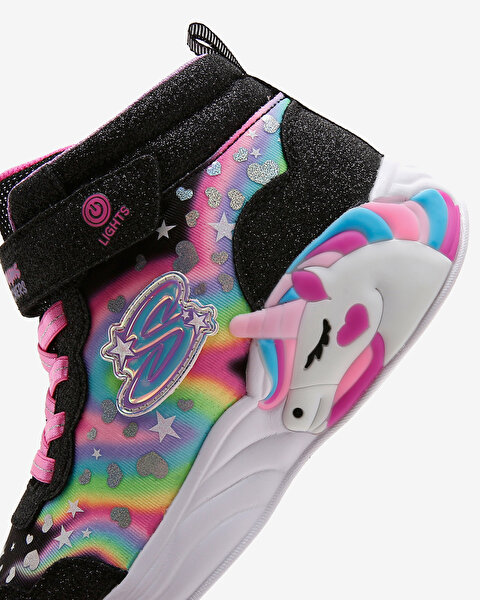Skechers Unicorn Dreams - Magical Dreame Büyük Kız Çocuk Siyah Işıklı Bot 302332L BKMT-7