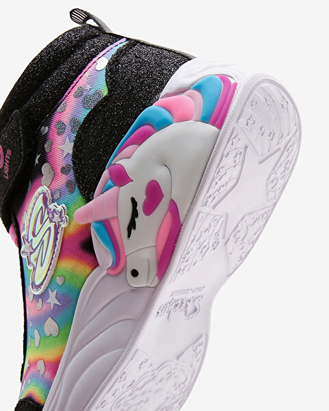 Skechers Unicorn Dreams - Magical Dreame Büyük Kız Çocuk Siyah Işıklı Bot 302332L BKMT-8