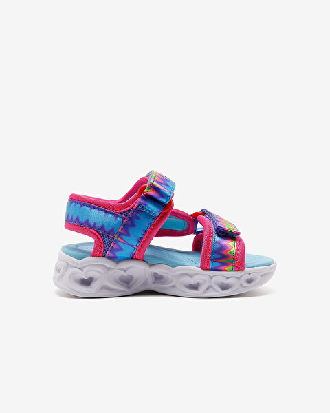 Skechers Heart Lights Sandals Küçük Kız Çocuk Çok Renkli Işıklı Sandalet 302675N MLT-1