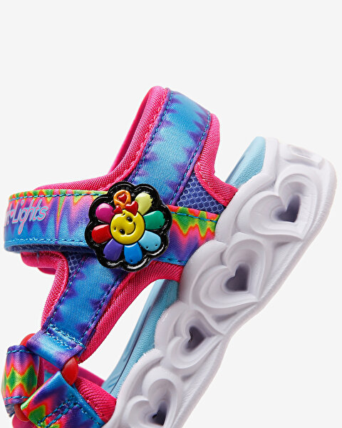 Skechers Heart Lights Sandals Küçük Kız Çocuk Çok Renkli Işıklı Sandalet 302675N MLT-7