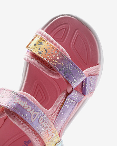 Skechers Unicorn Dreams Sandal - Majestic Bliss Küçük Kız Çocuk Pembe Işıklı Sandalet 302682N LPMT-10