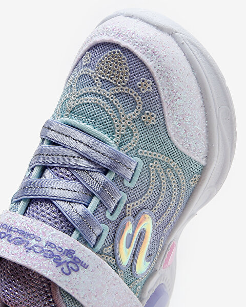 Skechers Princess Wishes Küçük Kız Çocuk Mor Işıklı Spor Ayakkabı 302686N LVMT-8