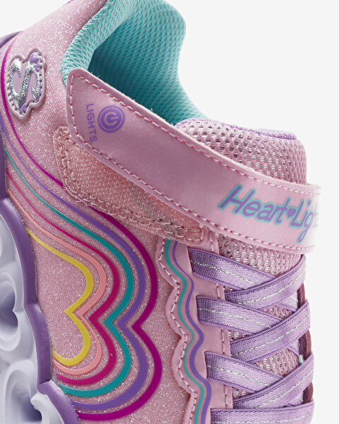 Skechers Heart Lights  -  Retro Hearts Büyük Kız Çocuk Pembe Işıklı Spor Ayakkabı 302689L LPMT-7