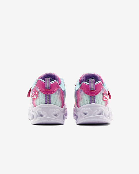 Skechers Heart Lights - Lovin Reflection Küçük Kız Çocuk Pembe Işıklı Spor Ayakkabı 302693N PKTQ-5