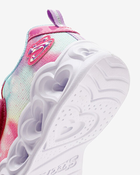 Skechers Heart Lights - Lovin Reflection Küçük Kız Çocuk Pembe Işıklı Spor Ayakkabı 302693N PKTQ-8