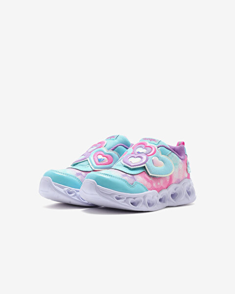 Skechers Heart Lights-lovin Reflection Küçük Kız Çocuk Mor Işıklı Spor Ayakkabı 302693N TQLV-3