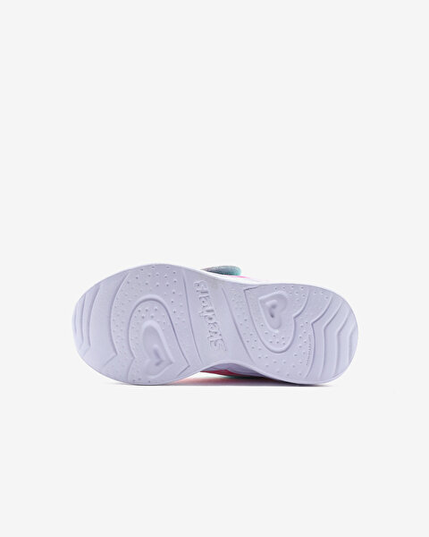 Skechers Heart Lights-lovin Reflection Küçük Kız Çocuk Mor Işıklı Spor Ayakkabı 302693N TQLV-4