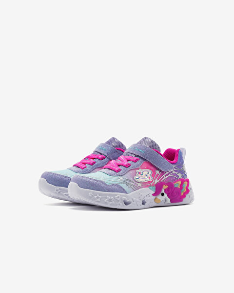 Skechers Unicorn Charmer - Lil Stellar Küçük Kız Çocuk Mor Işıklı Spor Ayakkabı 302694N LVHP-3