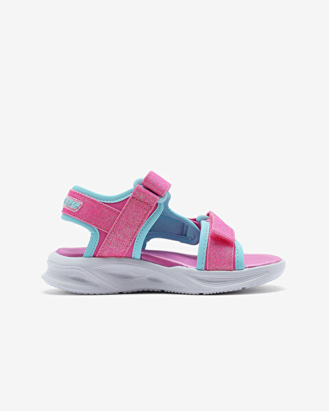 Skechers Sola Glow Sandal Büyük Kız Çocuk Pembe Işıklı Sandalet 303024L HPAQ-2