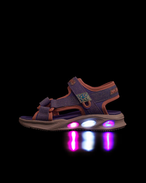 Sola Glow Sandal Büyük Kız Çocuk Mor Işıklı Sandalet 303024L LVLP