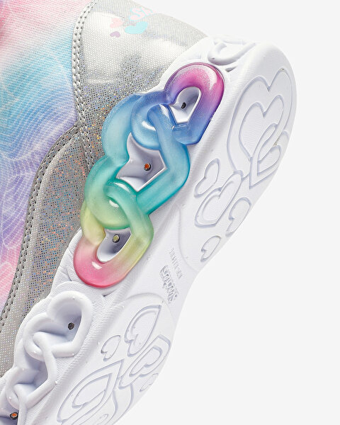 Skechers Infinite Heart Lights - Lovin Hearts Büyük Kız Çocuk Gri Işıklı Bot 303054L SMLT-7