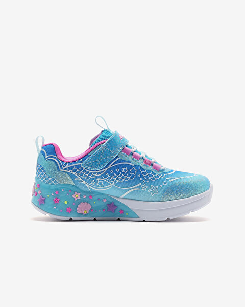 Skechers Mermaid Dreams Büyük Kız Çocuk Mavi Işıklı Spor Ayakkabı 303060L BLMT-2