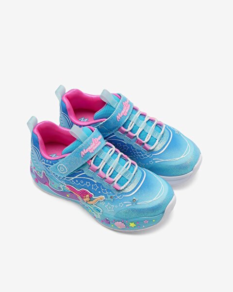 Skechers Mermaid Dreams Büyük Kız Çocuk Mavi Işıklı Spor Ayakkabı 303060L BLMT-6