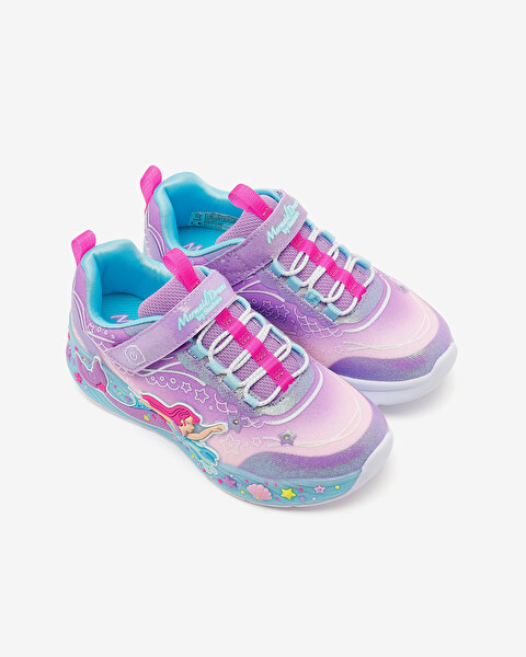Skechers Mermaid Dreams Büyük Kız Çocuk Mor Işıklı Spor Ayakkabı 303060L LVMT-4