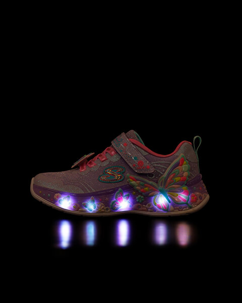 Skechers Butterfly Bliss Büyük Kız Çocuk Mor Işıklı Spor Ayakkabı 303065L LVMT-6