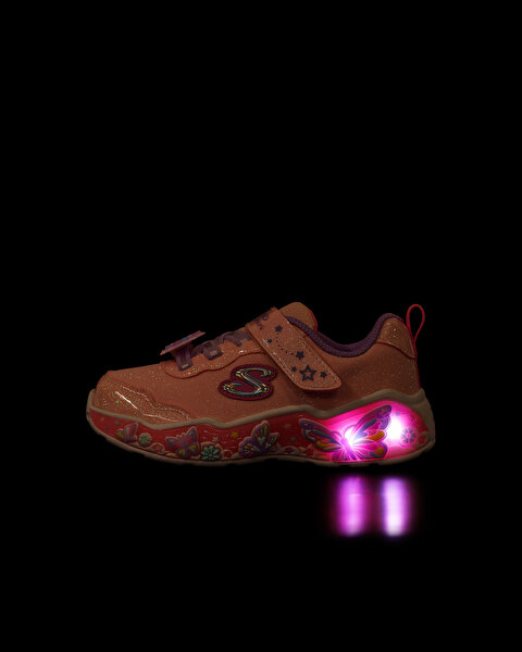 Skechers Lil Butterfly Bliss Küçük Kız Çocuk Pembe Işıklı Spor Ayakkabı 303066N LPMT-6