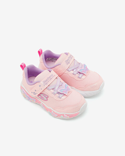 Skechers Lil Butterfly Bliss Küçük Kız Çocuk Pembe Işıklı Spor Ayakkabı 303066N LPMT-5