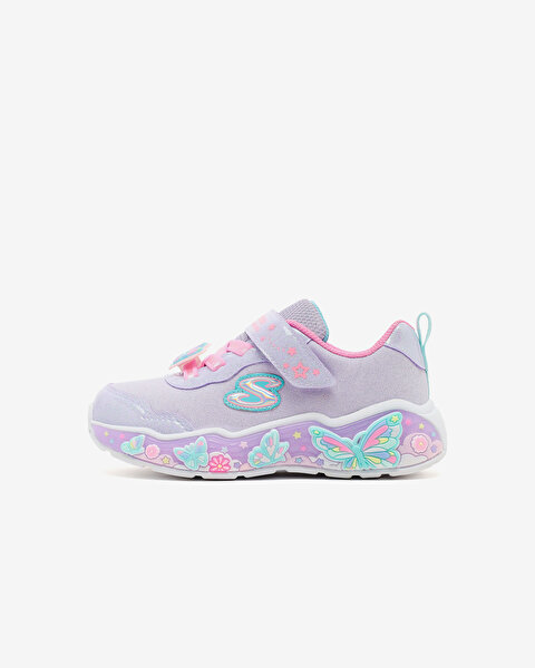 Skechers Lil Butterfly Bliss Küçük Kız Çocuk Mor Işıklı Spor Ayakkabı 303066N LVMT
