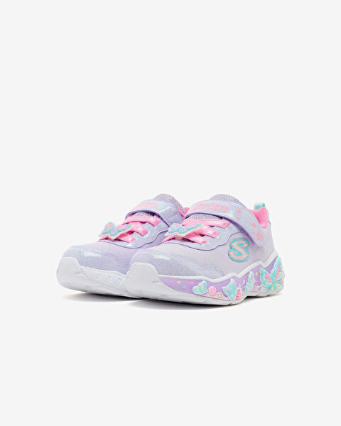 Skechers Lil Butterfly Bliss Küçük Kız Çocuk Mor Işıklı Spor Ayakkabı 303066N LVMT-2