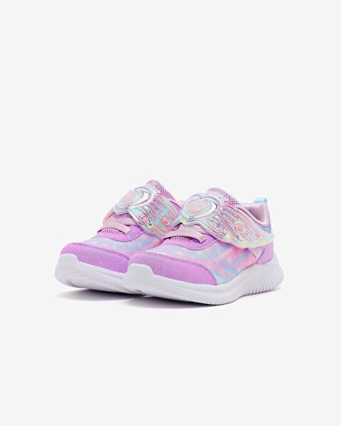 Skechers Jumpsters Küçük Kız Çocuk Mor Işıklı Spor Ayakkabı 303068N LAV-3