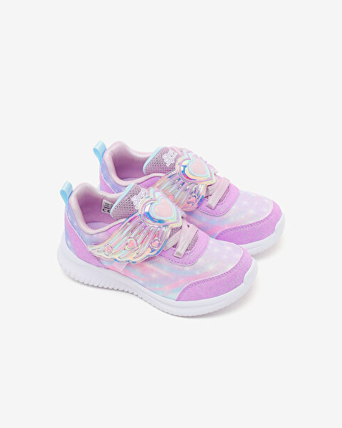 Skechers Jumpsters Küçük Kız Çocuk Mor Işıklı Spor Ayakkabı 303068N LAV-5