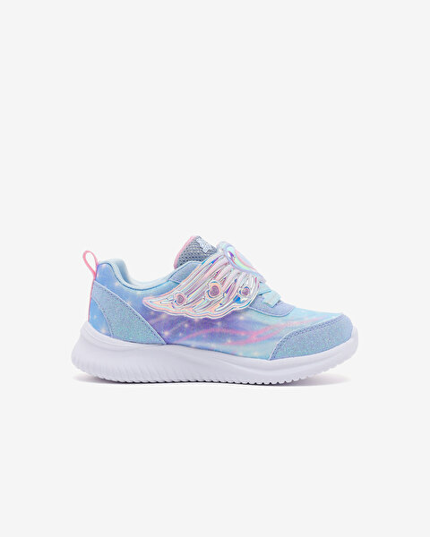 Skechers Jumpsters Küçük Kız Çocuk Mavi Işıklı Spor Ayakkabı 303068N LTBL-2