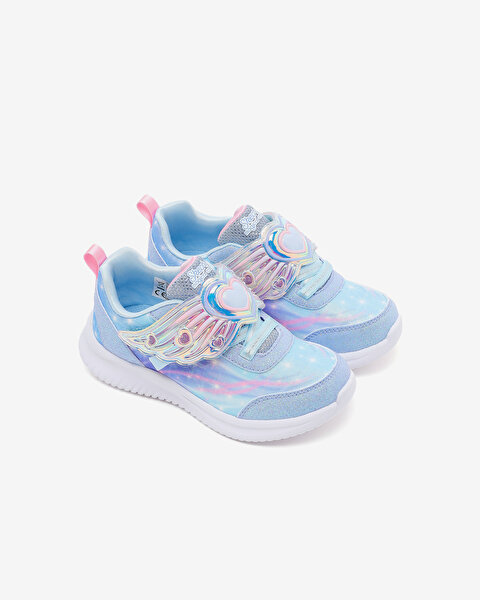 Skechers Jumpsters Küçük Kız Çocuk Mavi Işıklı Spor Ayakkabı 303068N LTBL-5