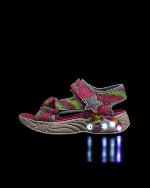 Skechers Unicorn Dreams Sandal-dreamy Unicorns Büyük Kız Çocuk Pembe Işıklı Sandalet 303107L PKMT-8