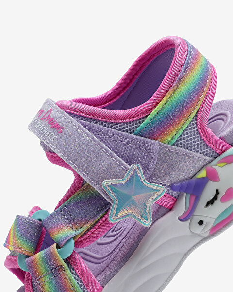 Skechers Unicorn Dreams Sandal-dreamy Unicorns Küçük Kız Çocuk Mor Işıklı Sandalet 303107N LVMT-7