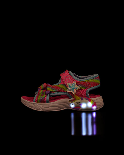 Skechers Unicorn Dreams Sandal Küçük Kız Çocuk Pembe Işıklı Sandalet 303107N PKMT-2