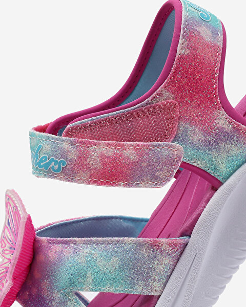 Skechers Jumpsters Sandal - Butterfly Brites Büyük Kız Çocuk Pembe Işıklı Sandalet 303109L PKMT-7