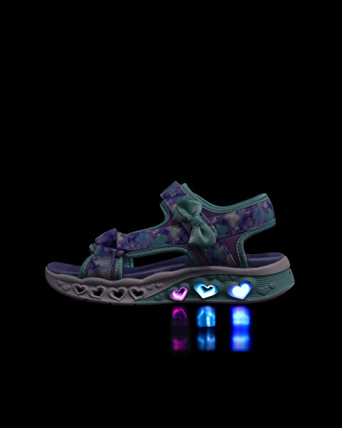 Skechers Flutter Hearts Sandal-blurry Love Büyük Kız Çocuk Mor Işıklı Sandalet 303110L LVAQ-8