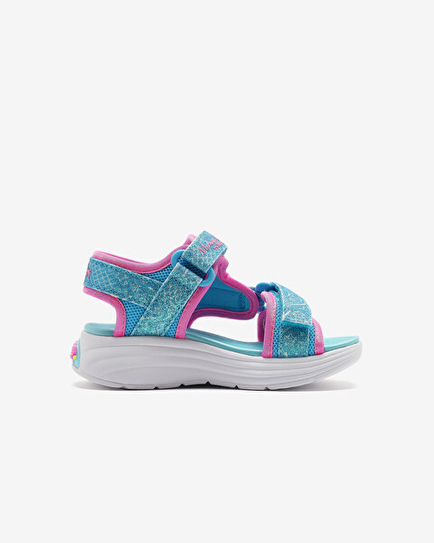 Skechers Mermaid Dreams Sandal Küçük Kız Çocuk Mavi Işıklı Sandalet 303111N BLMT-2