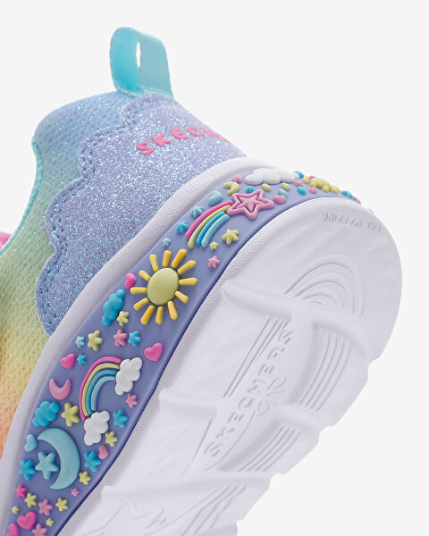 Skechers My Dreamers Küçük Kız Çocuk Mavi Işıklı Spor Ayakkabı 303157N LBMT-8