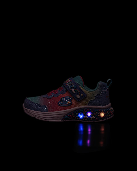 Skechers My Dreamers Küçük Kız Çocuk Mavi Işıklı Spor Ayakkabı 303157N LBMT-12