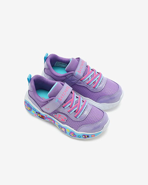 Skechers Play Scene - Fun Squad Küçük Kız Çocuk Mor Spor Ayakkabı 303158N PRMT-5