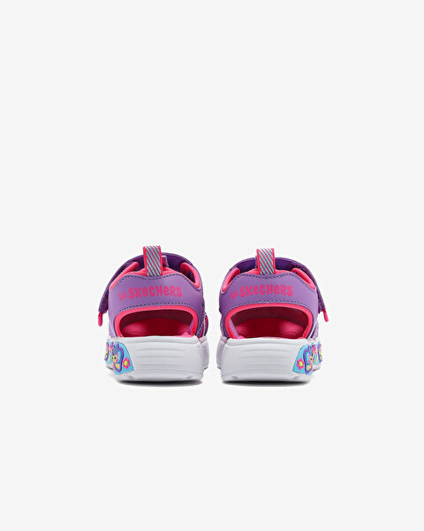 Skechers Play Scene Splash - Cute Crew Küçük Kız Çocuk Mor Sandalet 303162N LVMT-4