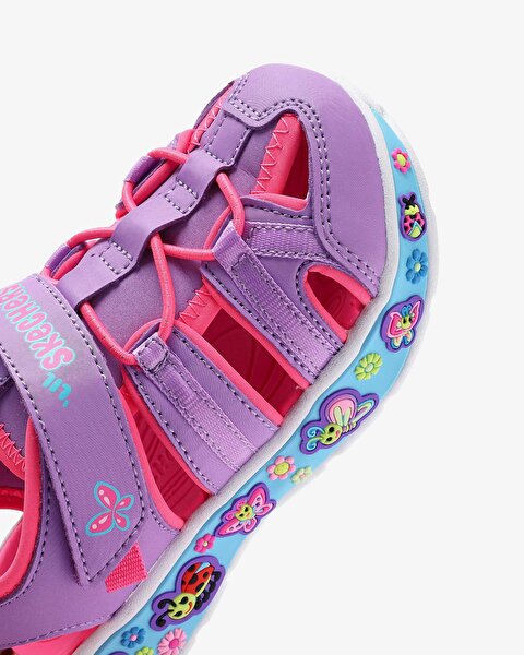Skechers Play Scene Splash - Cute Crew Küçük Kız Çocuk Mor Sandalet 303162N LVMT-6