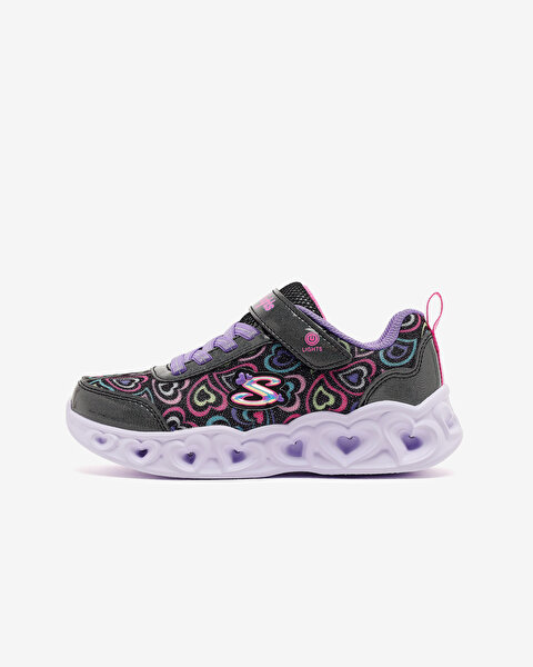 Heart Lights Büyük Kız Çocuk Siyah Işıklı Spor Ayakkabı 303257L BKMT