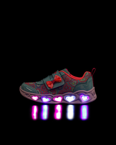 Skechers Heart Lights Küçük Kız Çocuk Haki Işıklı Spor Ayakkabı 303258N MTMT-6