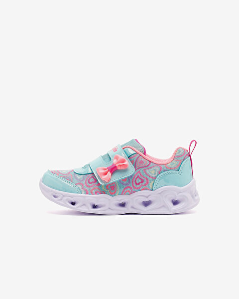 Heart Lights Küçük Kız Çocuk Haki Işıklı Spor Ayakkabı 303258N MTMT