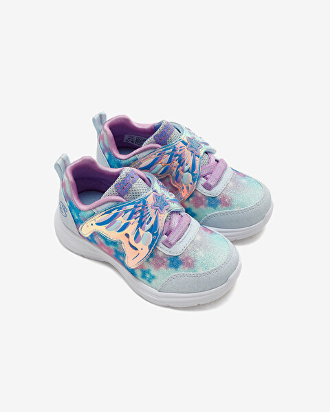 Skechers Glimmer Kicks  -  Magical Wings Küçük Kız Çocuk Mavi Işıklı Spor Ayakkabı 303260N LBLV-6