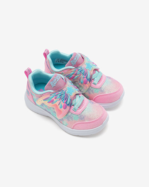 Skechers Glimmer Kicks - Magical Wings Küçük Kız Çocuk Pembe Işıklı Spor Ayakkabı 303260N PKTQ-6