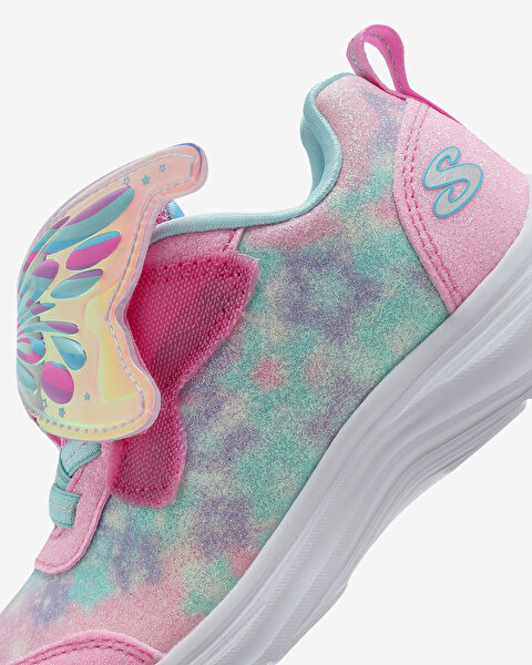 Skechers Glimmer Kicks - Magical Wings Küçük Kız Çocuk Pembe Işıklı Spor Ayakkabı 303260N PKTQ-7