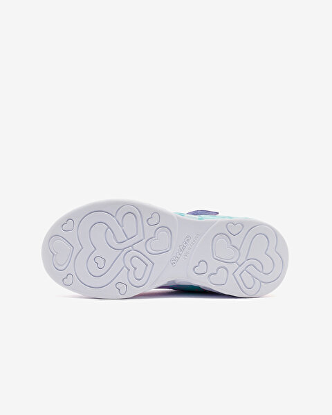 Skechers Infinite Heart Lights Büyük Kız Çocuk Mor Işıklı Spor Ayakkabı 303261L LVMT-4