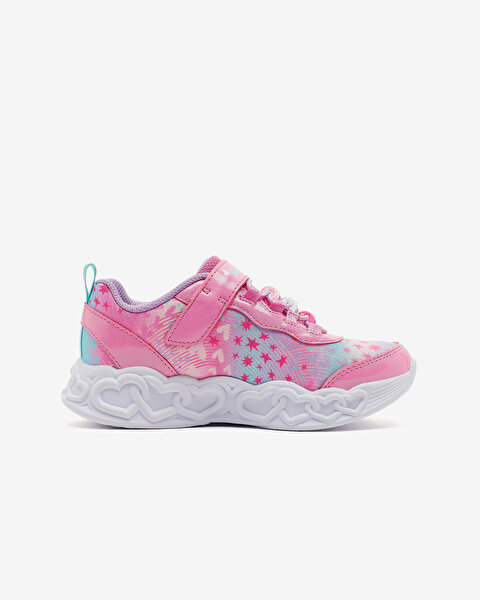 Skechers Infinite Heart Lights Büyük Kız Çocuk Pembe Işıklı Spor Ayakkabı 303261L PKMT-1