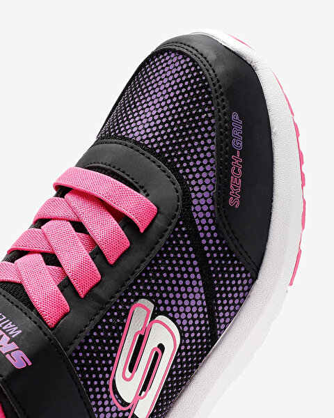 Skechers Dynamic Tread - Journey Time Büyük Kız Çocuk Siyah Spor Ayakkabı 303387L BKHP-11