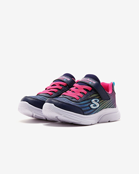 Skechers Wavy Lites  -  Hydro Crush Büyük Kız Çocuk Lacivert Spor Ayakkabı 303393L NVMT-2
